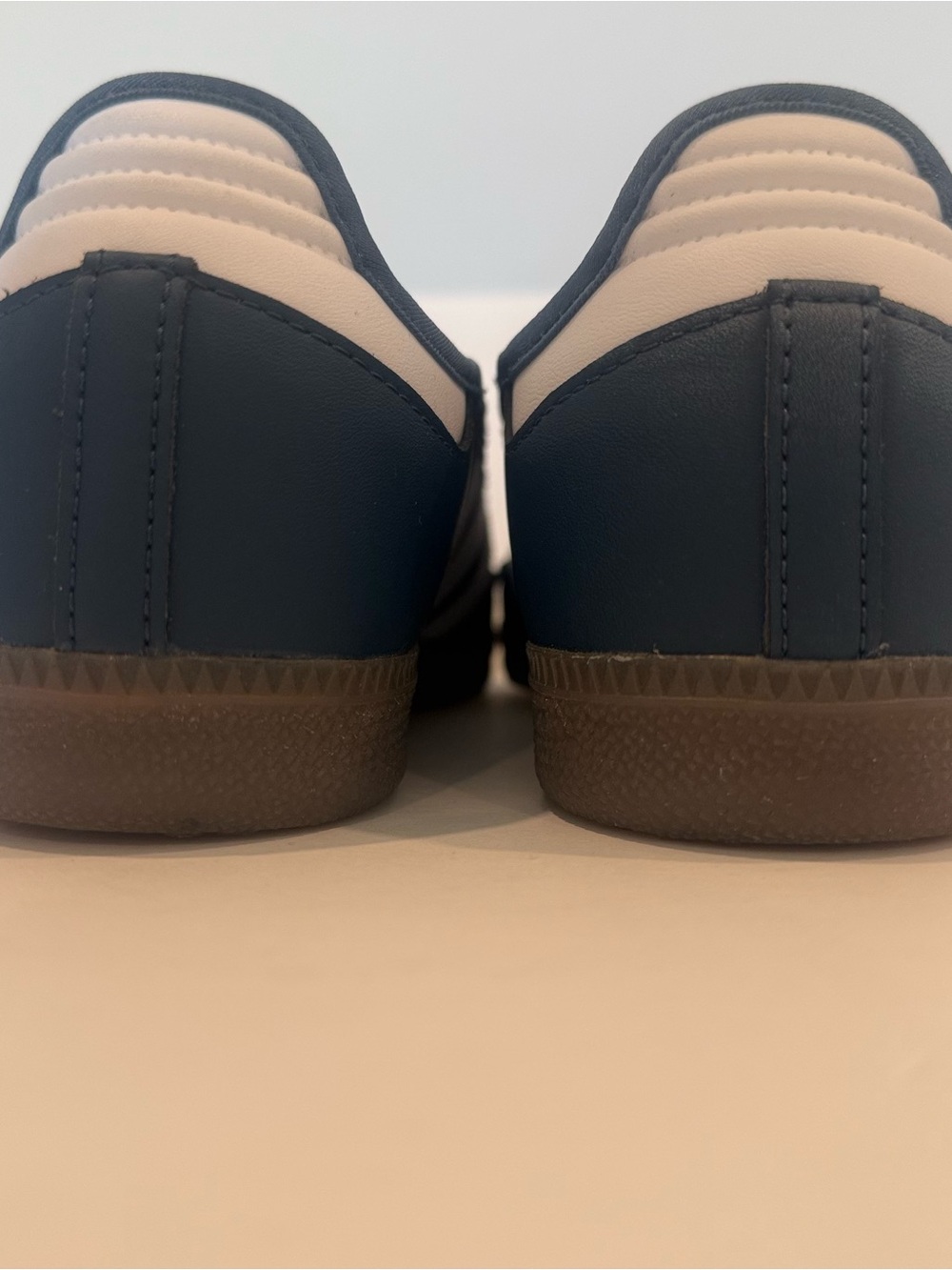 adidas Samba Velcro Sneakers in Navy and White - Picture 5 of 7